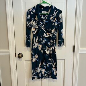 Eliza J Collared Floral Print Women's Dress size 2P